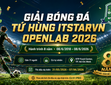 Giải Bóng Đá Tứ Hùng ITSTARVN OpenLAB 2026 do CL57PRO FC tổ chức