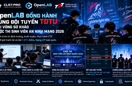 OpenLAB đồng hành cùng đội tuyển TDTU tại Vòng Sơ khảo Cuộc thi Sinh viên An ninh mạng 2026