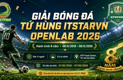 Giải Bóng Đá Tứ Hùng ITSTARVN OpenLAB 2026 do CL57PRO FC tổ chức